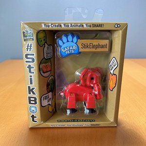 Stikbot Safari Pets Solid Red StikElephant